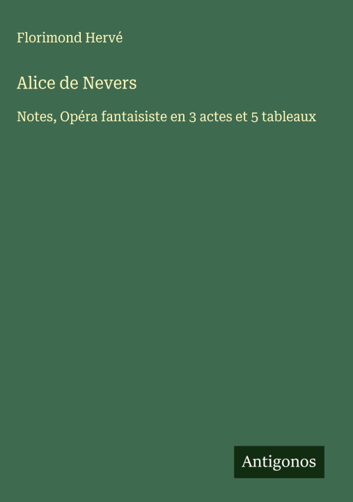 Kniha Alice de Nevers 