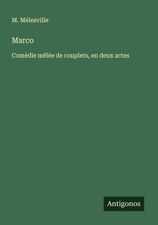 Kniha Marco M. Mélesville