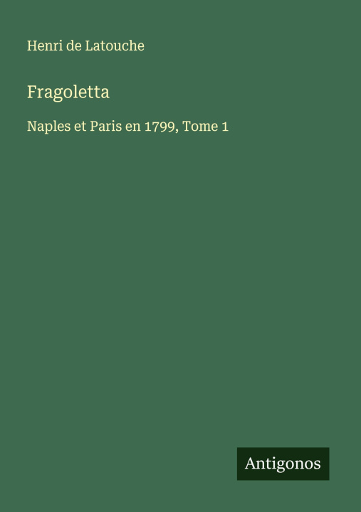 Kniha Fragoletta 