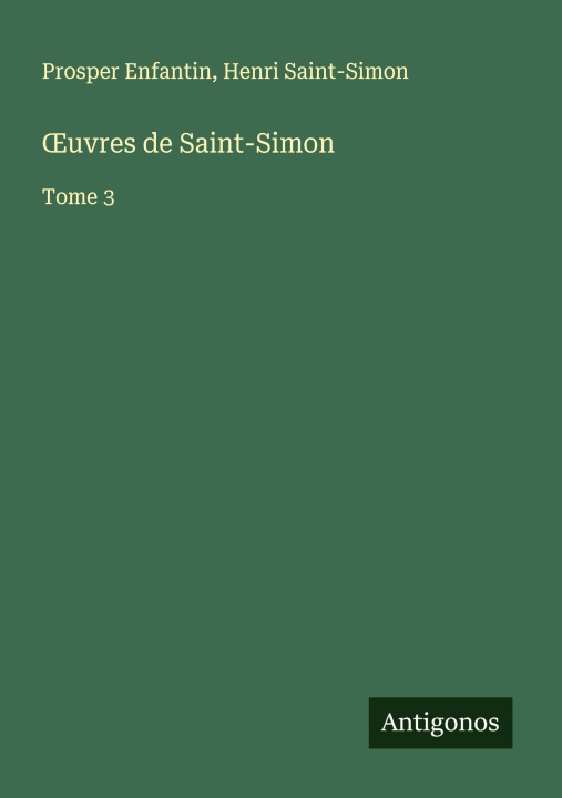 Kniha ?uvres de Saint-Simon Henri Saint-Simon