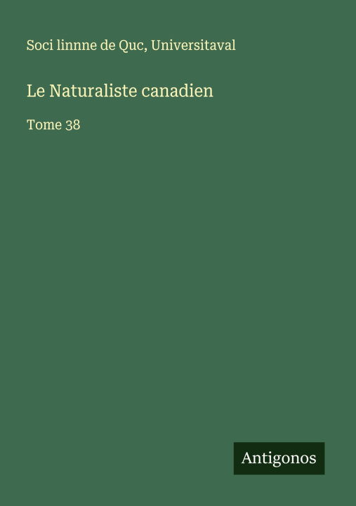 Carte Le Naturaliste canadien Universitaval
