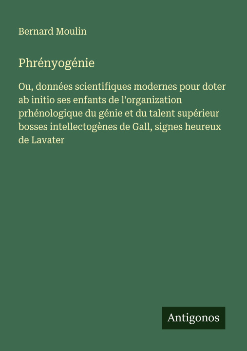 Kniha Phrényogénie 