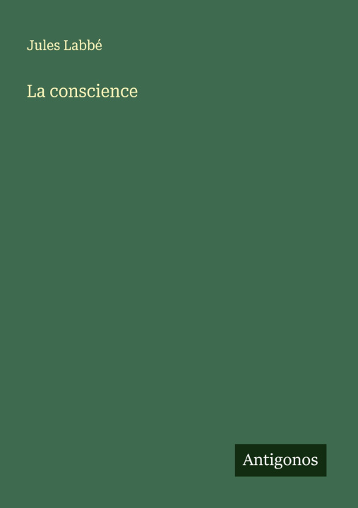 Kniha La conscience 
