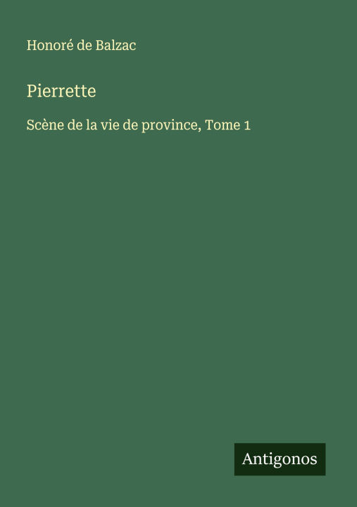 Kniha Pierrette Honoré de Balzac
