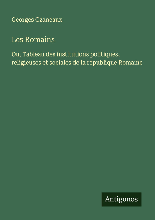 Kniha Les Romains 