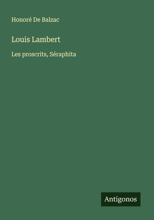 Книга Louis Lambert 