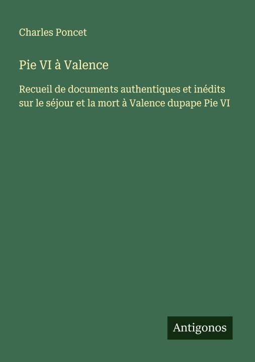 Libro Pie VI ? Valence 