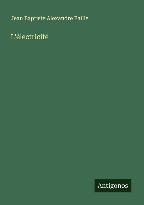 Kniha L'électricité 