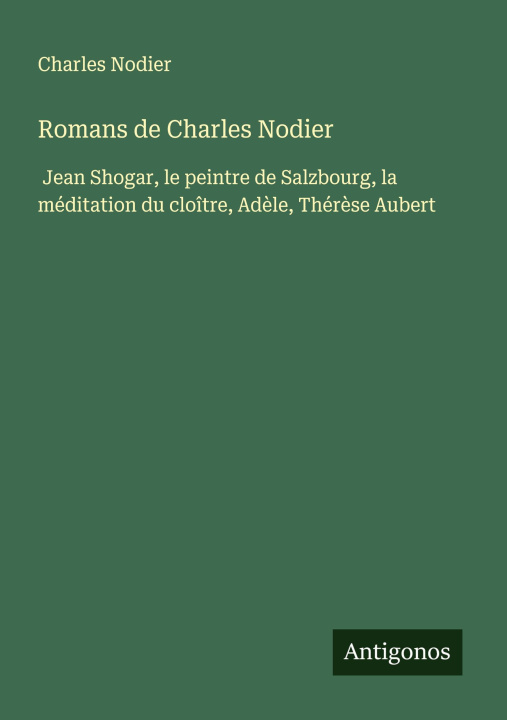 Kniha Romans de Charles Nodier 