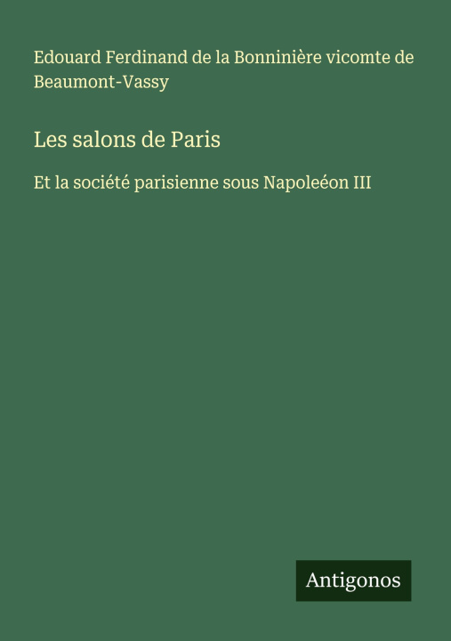 Kniha Les salons de Paris 