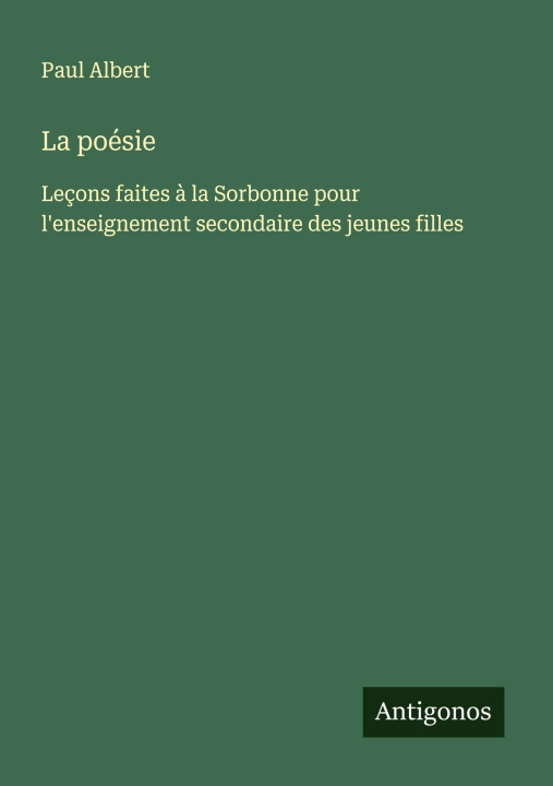 Kniha La poésie 
