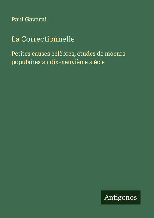 Kniha La Correctionnelle 