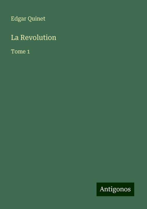 Kniha La Revolution 