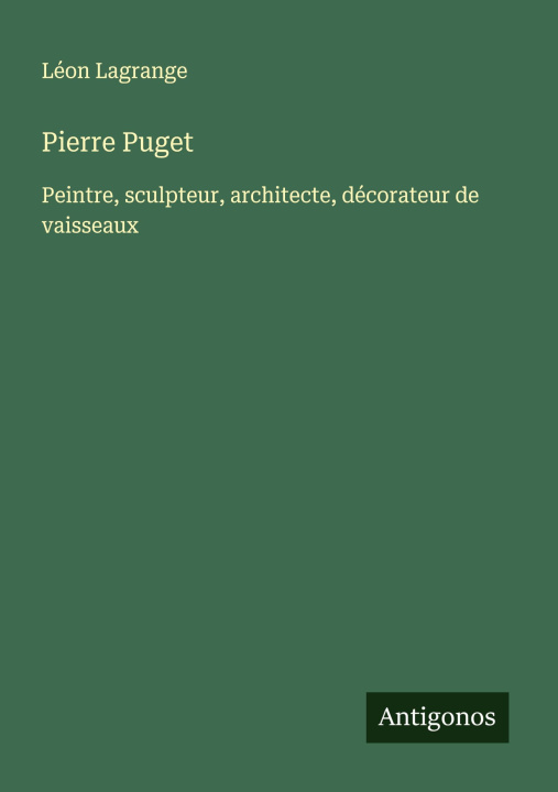 Kniha Pierre Puget 