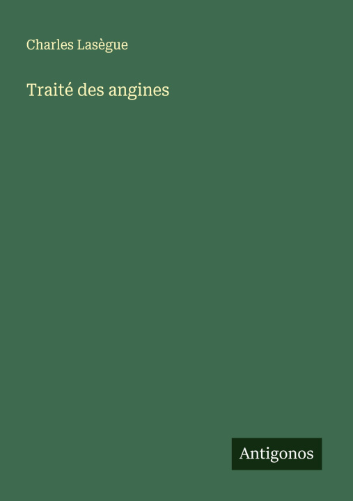 Kniha Traité des angines 