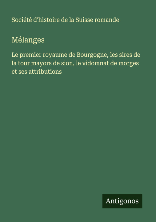 Knjiga Mélanges 