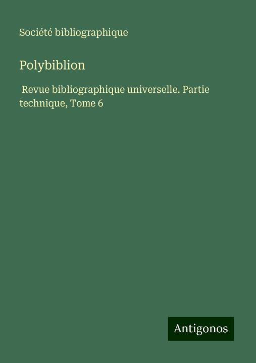 Kniha Polybiblion 
