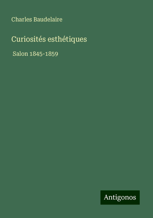 Kniha Curiosités esthétiques 