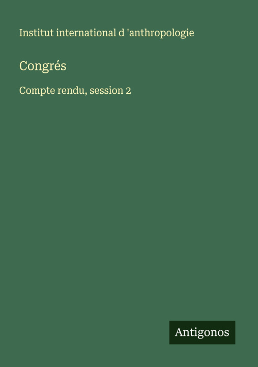 Kniha Congrés 