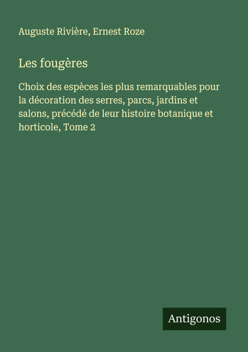 Carte Les foug?res Ernest Roze