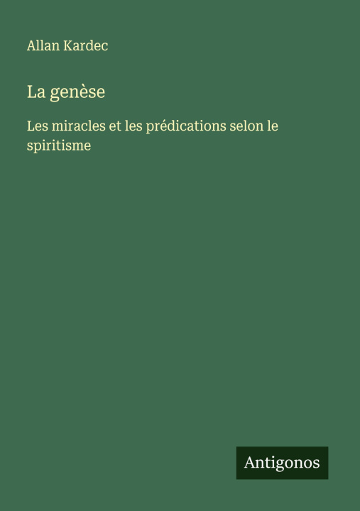 Kniha La gen?se 