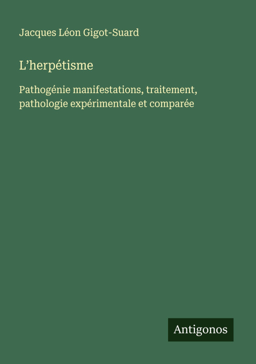 Kniha L'herpétisme 