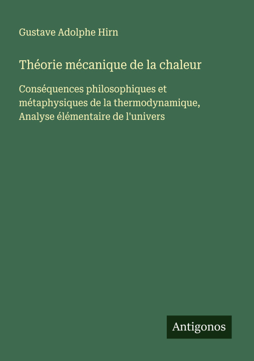 Kniha Théorie mécanique de la chaleur 