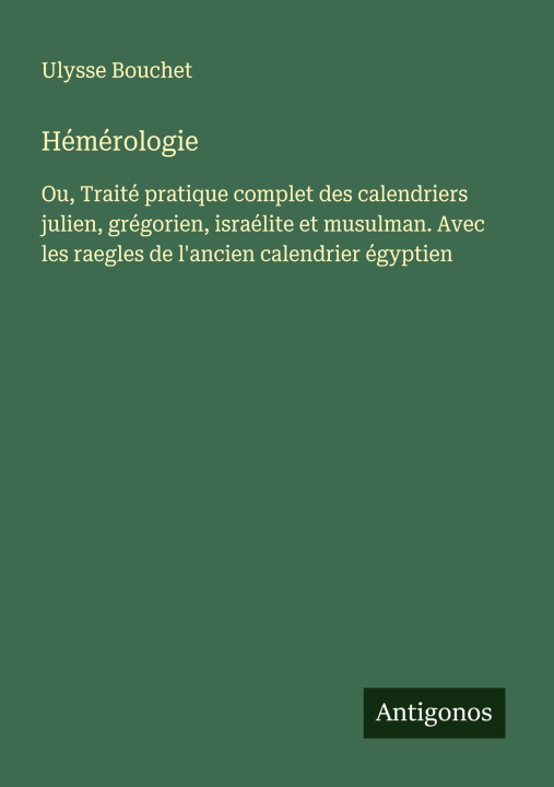Kniha Hémérologie 