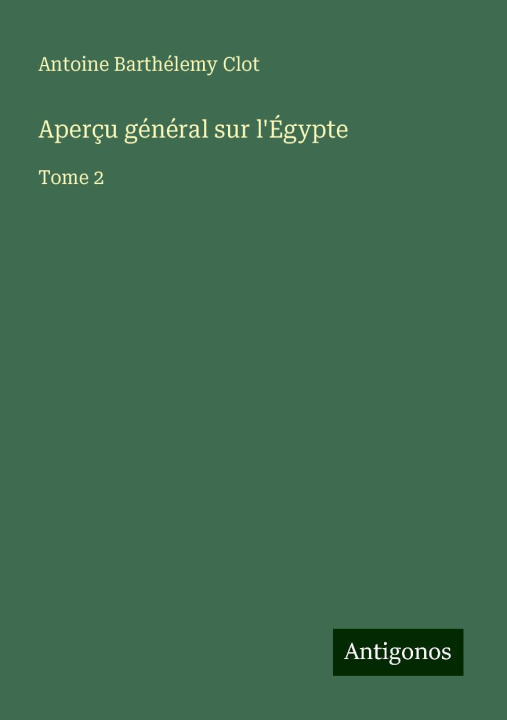 Kniha Aperçu général sur l'Égypte 