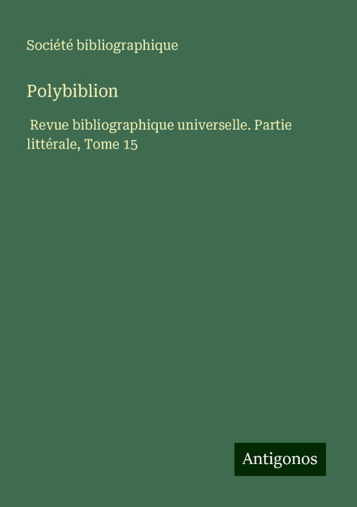 Kniha Polybiblion 