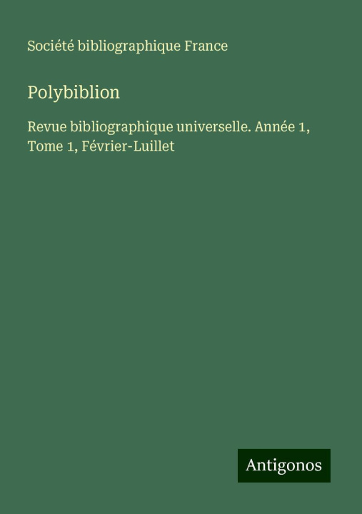 Kniha Polybiblion 
