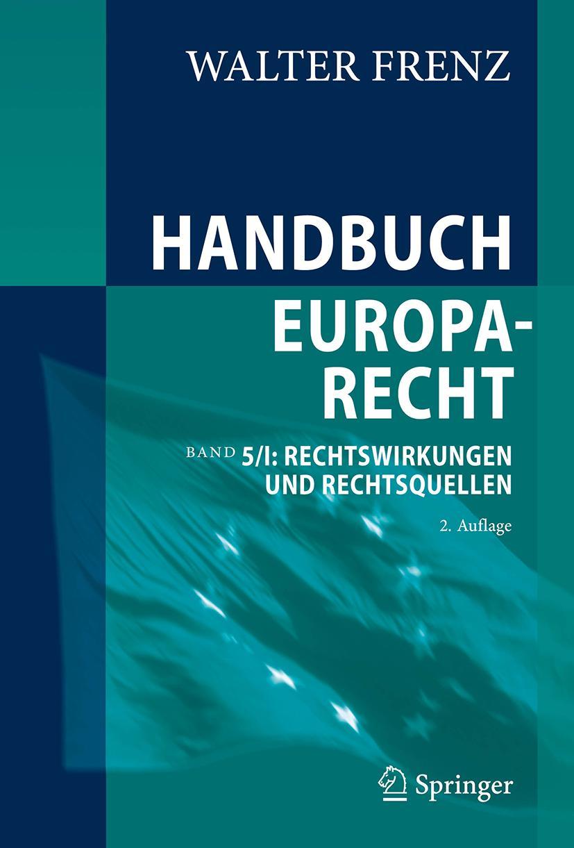 Carte Handbuch Europarecht Walter Frenz
