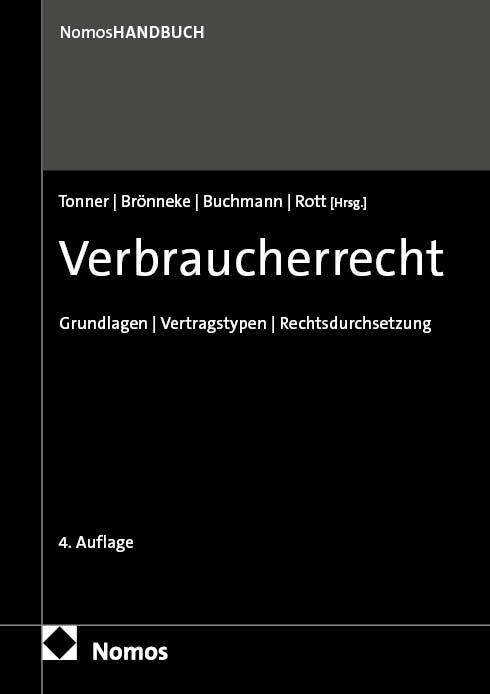 Buch Verbraucherrecht Tobias Brönneke