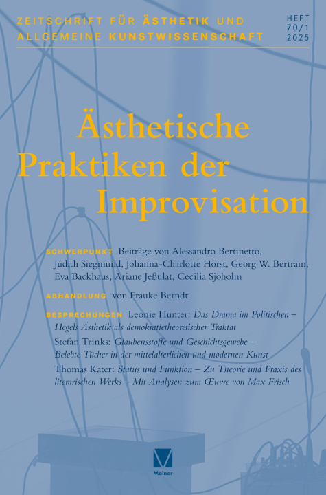Carte Ästhetische Praktiken der Improvisation Reinold Schmücker
