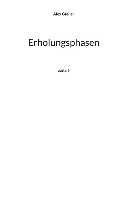 Kniha Erholungsphasen 