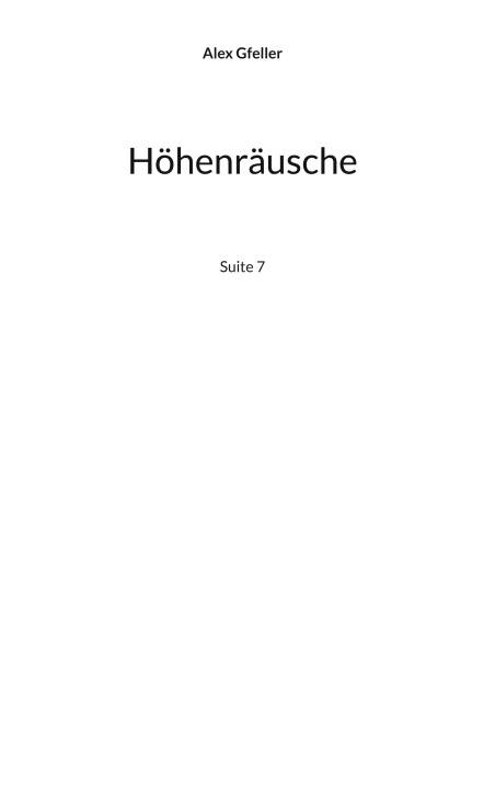 Kniha Höhenräusche 