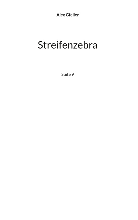 Knjiga Streifenzebra 
