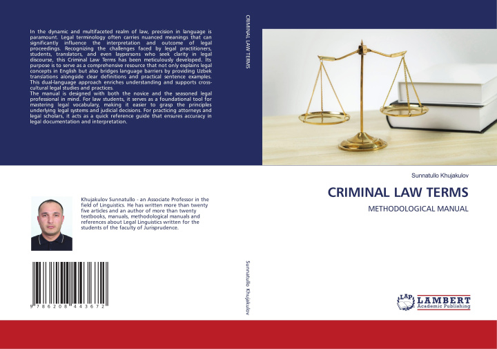 Kniha CRIMINAL LAW TERMS Sunnatullo Khujakulov