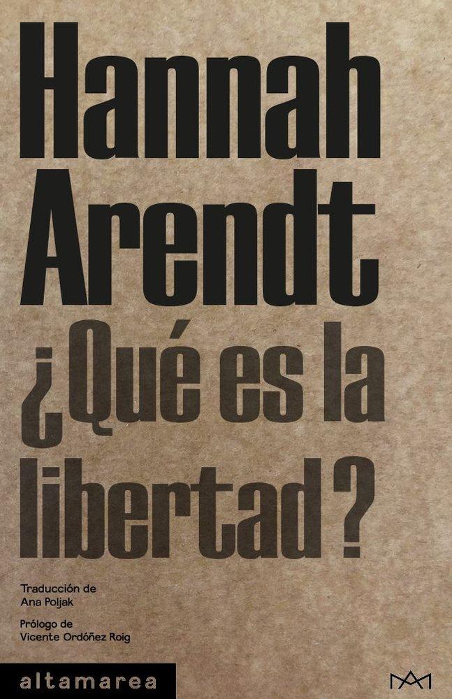 Книга ?Qué es la libertad? Hannah Arendt