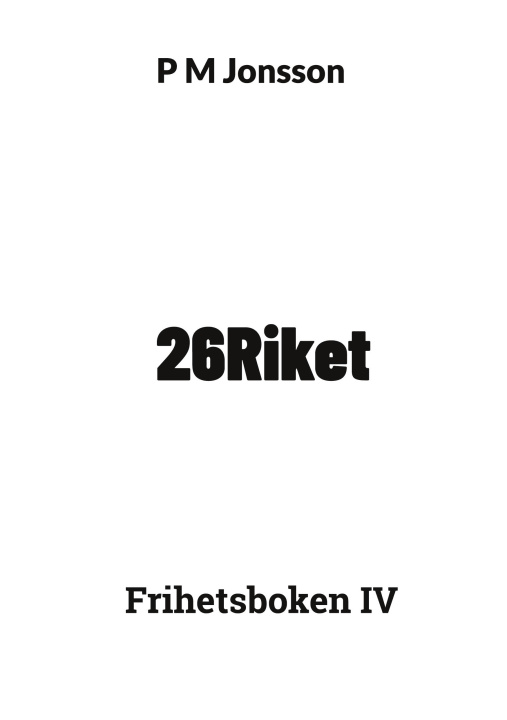 Kniha 26Riket P M Jonsson