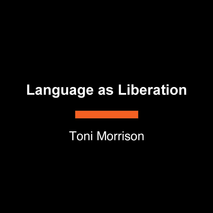 Kniha Language as Liberation MORRISON TONI