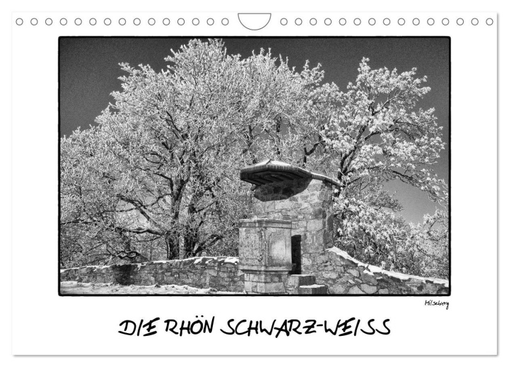 Kalendár/Diár RHÖN SCHWARZ-WEISS (Wandkalender 2026 DIN A4 quer), CALVENDO Monatskalender Calvendo