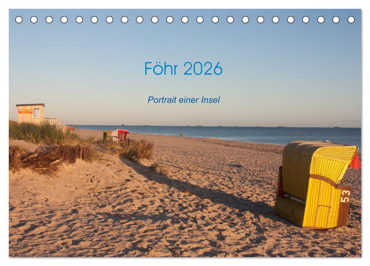 Kalendár/Diár Föhr 2026. Porträt einer Insel (Tischkalender 2026 DIN A5 quer), CALVENDO Monatskalender Calvendo