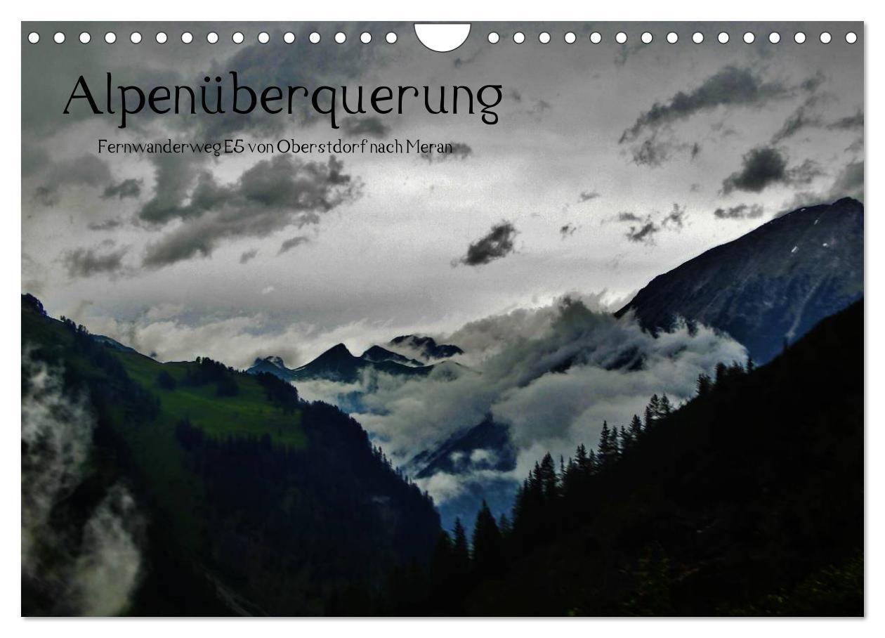 Koledar/Rokovnik Alpenüberquerung (Wandkalender 2026 DIN A4 quer), CALVENDO Monatskalender Calvendo