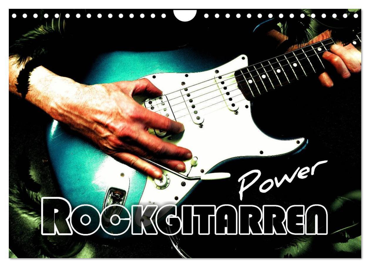 Kalendár/Diár Rockgitarren Power (Wandkalender 2026 DIN A4 quer), CALVENDO Monatskalender Calvendo