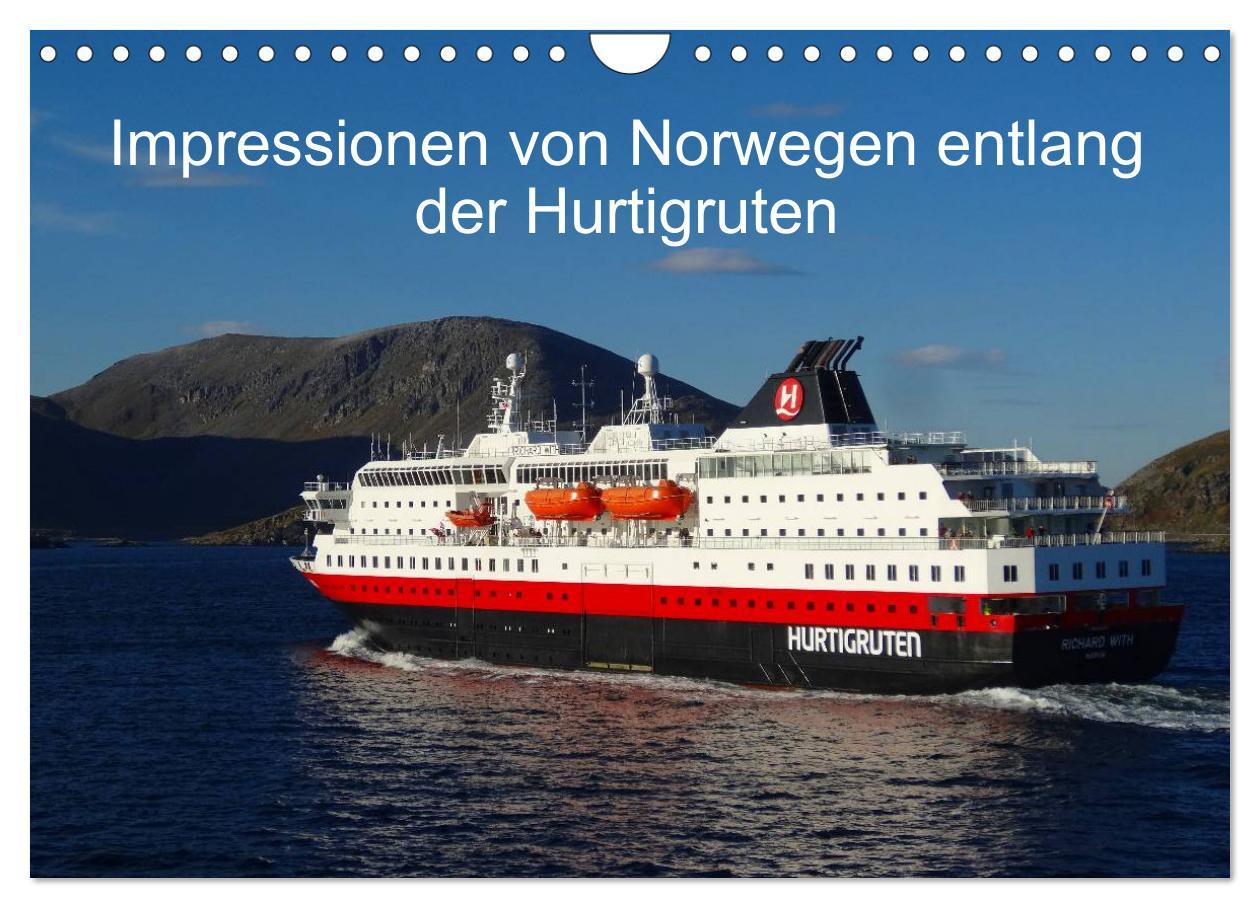 Kalendár/Diár Impressionen von Norwegen entlang der Hurtigruten (Wandkalender 2026 DIN A4 quer), CALVENDO Monatskalender Calvendo