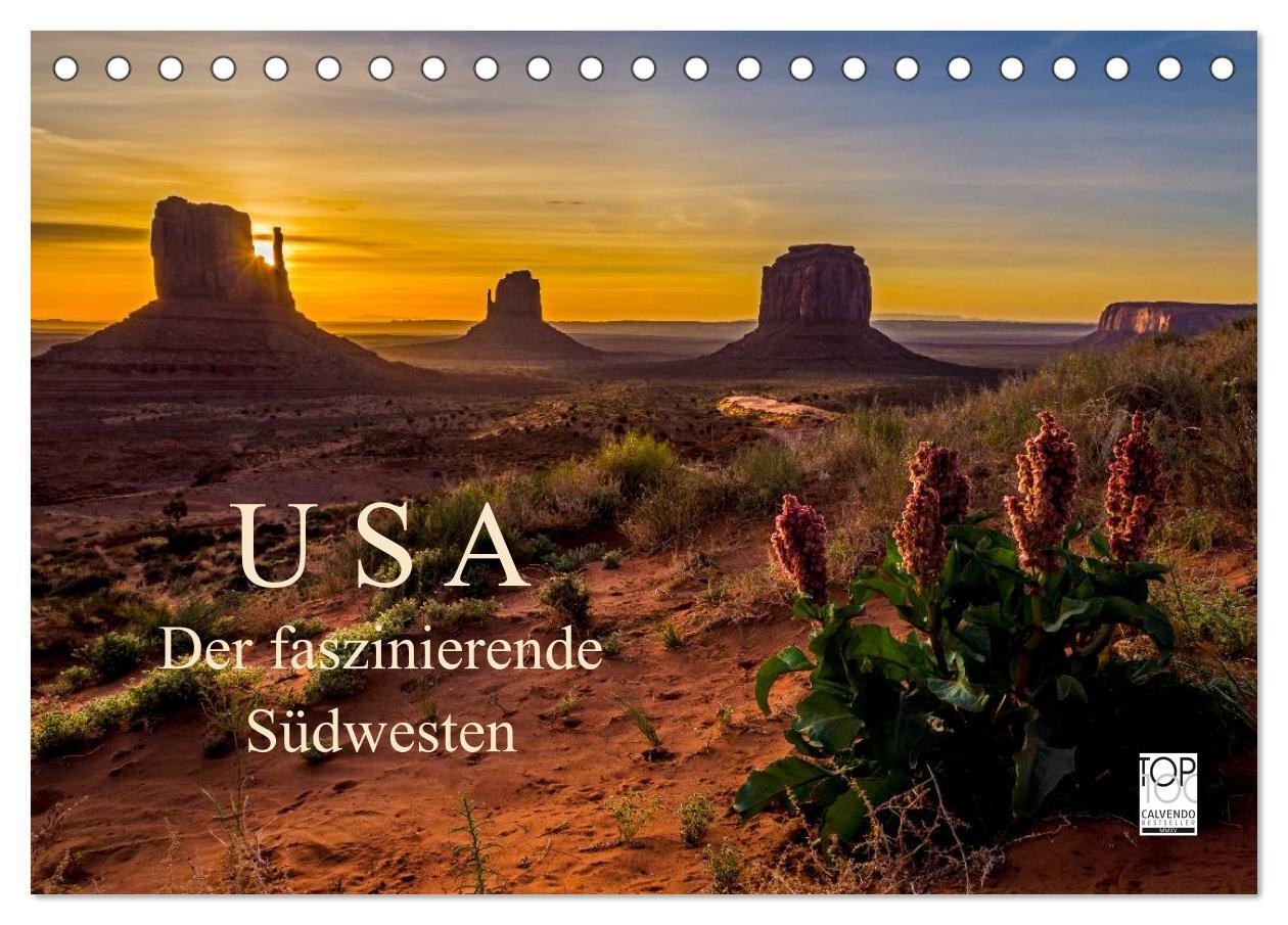 Kalendár/Diár USA Der faszinierende Südwesten (Tischkalender 2026 DIN A5 quer), CALVENDO Monatskalender Calvendo