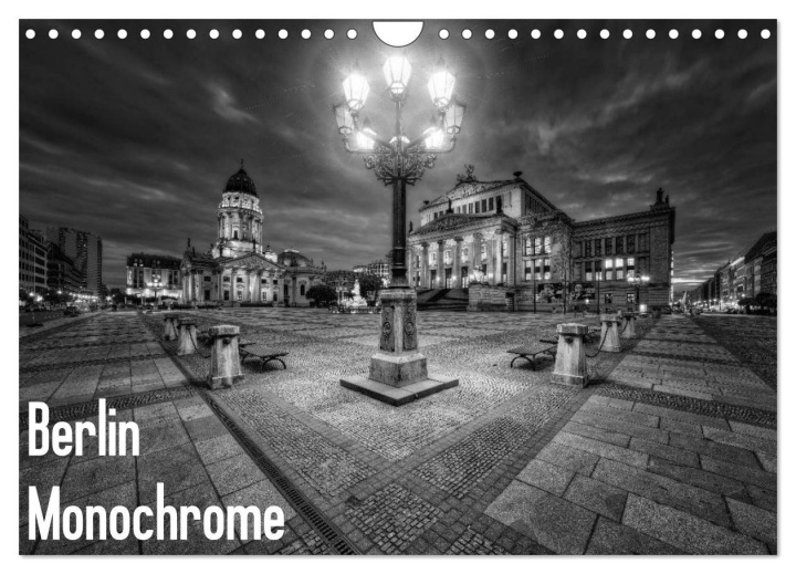 Kalendár/Diár Berlin Monochrome (Wandkalender 2026 DIN A4 quer), CALVENDO Monatskalender Calvendo