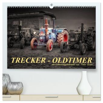 Kalendár/Diár Trecker - Oldtimer / Geburtstagskalender (hochwertiger Premium Wandkalender 2026 DIN A2 quer), Kunstdruck in Hochglanz Calvendo
