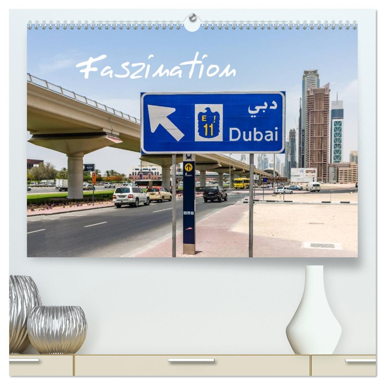 Kalendár/Diár Faszination Dubai (hochwertiger Premium Wandkalender 2026 DIN A2 quer), Kunstdruck in Hochglanz Calvendo